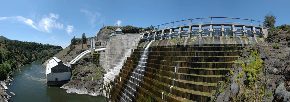 panorama photo of Copco Lake Dam